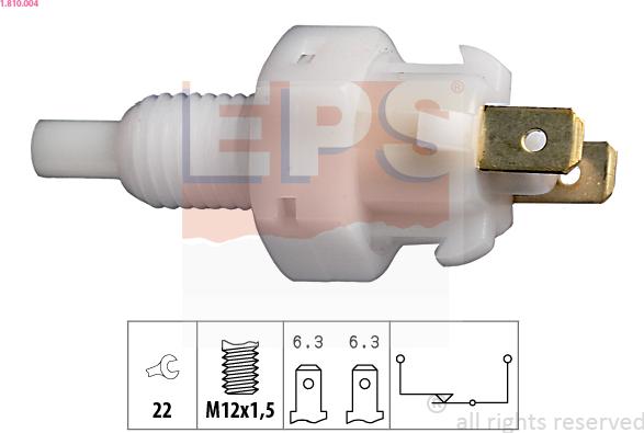 EPS 1.810.004 - Выключатель фонаря сигнала торможения parts5.com