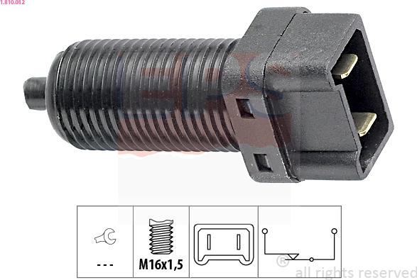 EPS 1.810.012 - Brake Light Switch parts5.com