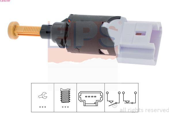 EPS 1.810.197 - Interruptor luces freno parts5.com