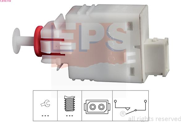 EPS 1.810.110 - Выключатель, привод сцепления (Tempomat) parts5.com