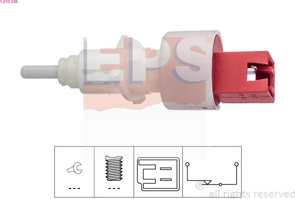 EPS 1.810.248 - Выключатель, привод сцепления (Tempomat) parts5.com