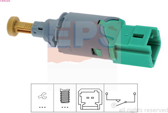 EPS 1.810.223 - Выключатель фонаря сигнала торможения parts5.com