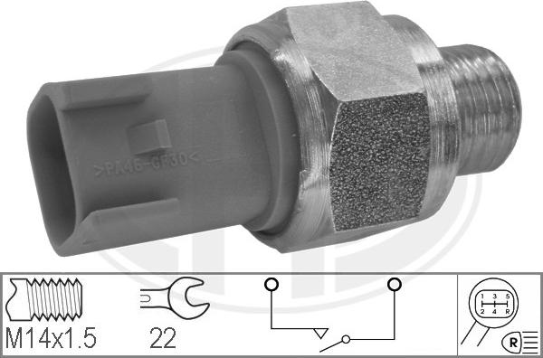 ERA 330603 - Датчик, переключатель, фара заднего хода parts5.com