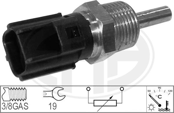 ERA 330619 - Датчик, температура охлаждающей жидкости parts5.com