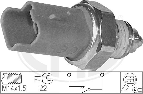 ERA 330681 - Датчик, переключатель, фара заднего хода parts5.com