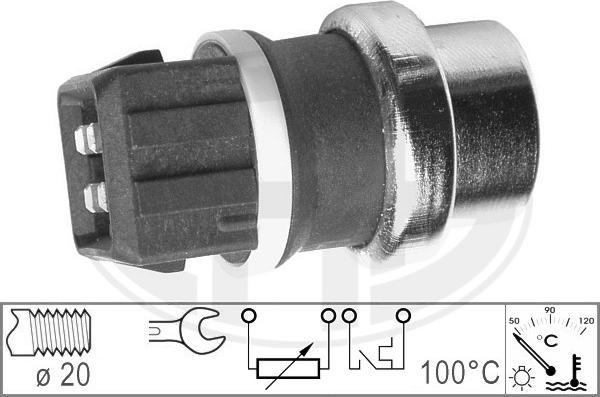 ERA 330152 - Датчик, температура охлаждающей жидкости parts5.com