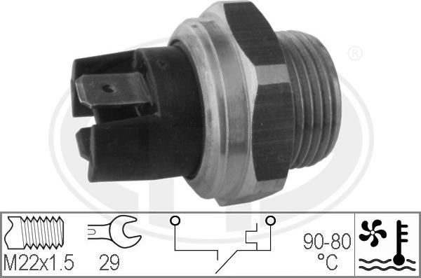 ERA 330165 - Термовыключатель, вентилятор радиатора / кондиционера parts5.com