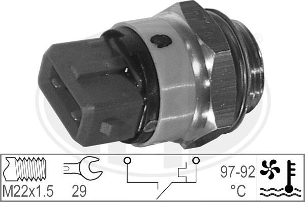 ERA 330188 - Термовыключатель, вентилятор радиатора / кондиционера parts5.com