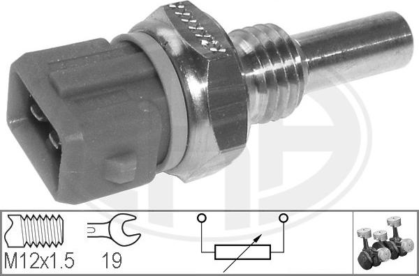 ERA 330122 - Датчик, температура охлаждающей жидкости parts5.com