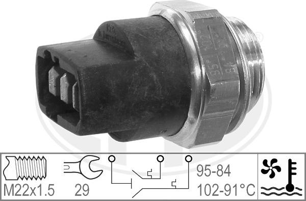 ERA 330268 - Термовыключатель, вентилятор радиатора / кондиционера parts5.com