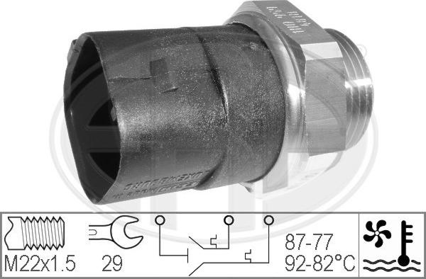 ERA 330283 - Термовыключатель, вентилятор радиатора / кондиционера parts5.com