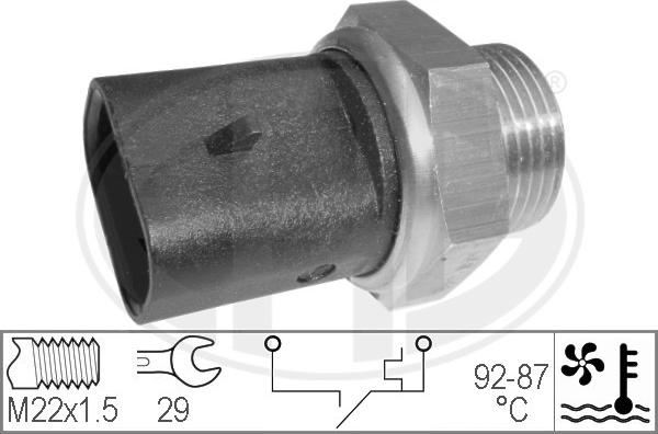 ERA 330273 - Термовыключатель, вентилятор радиатора / кондиционера parts5.com