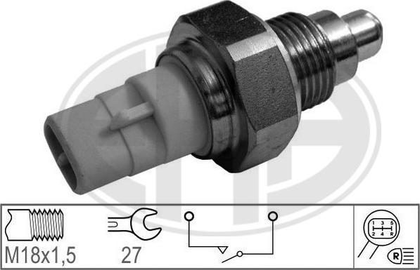 ERA 330743 - Датчик, переключатель, фара заднего хода parts5.com