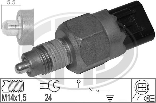 ERA 331013 - Датчик, переключатель, фара заднего хода parts5.com