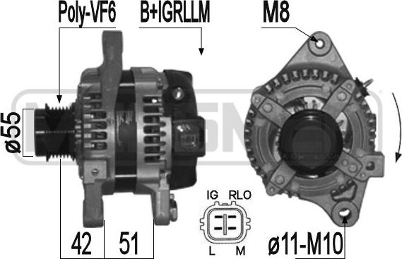 ERA 209360A - Генератор parts5.com