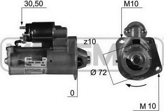 ERA 220418 - Стартер parts5.com