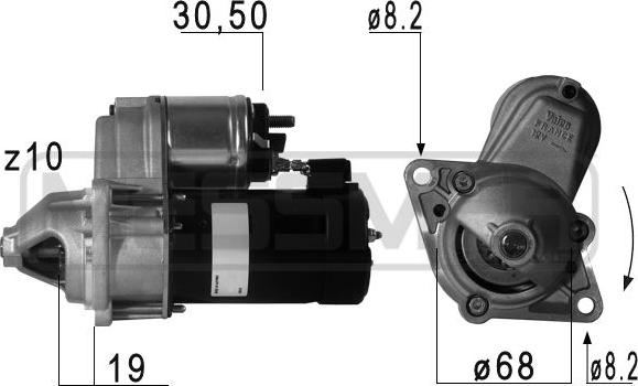 ERA 220691A - Motor de arranque parts5.com