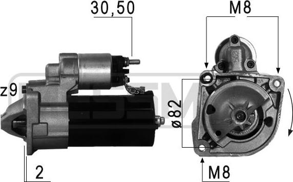 ERA 220610A - Стартер parts5.com