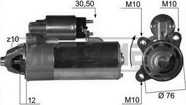 ERA 220015A - Стартер parts5.com