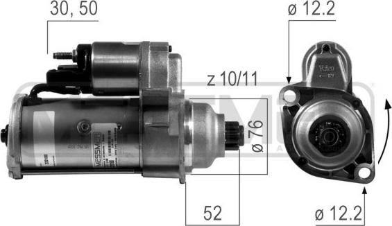 ERA 220180A - Стартер parts5.com