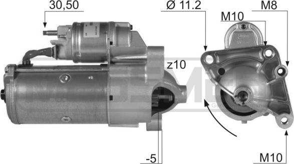 ERA 220136A - Motor de arranque parts5.com