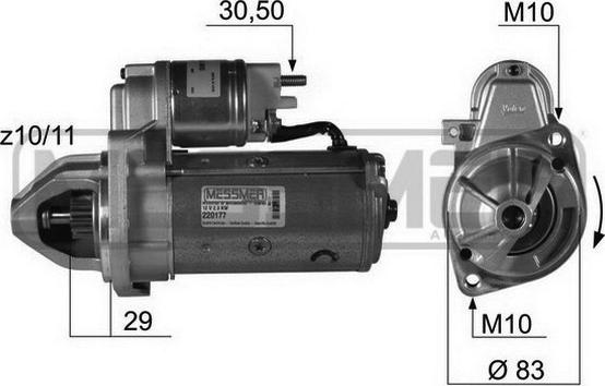 ERA 220177A - Motor de arranque parts5.com