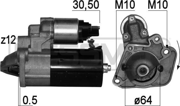 ERA 220816 - Стартер parts5.com