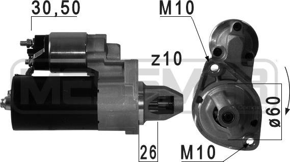 ERA 220709A - Стартер parts5.com