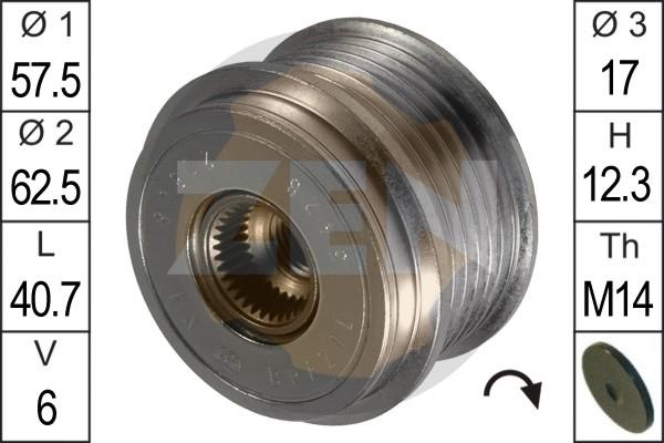 ERA ZN5428 - Шкив генератора, муфта parts5.com