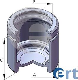 ERT 150566-C - Поршень, корпус скобы тормоза parts5.com