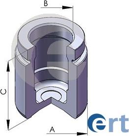 ERT 150582-C - Поршень, корпус скобы тормоза parts5.com