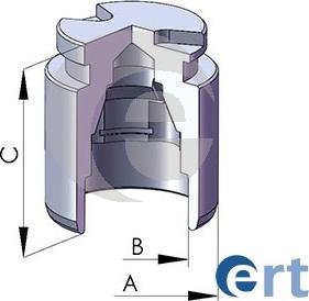 ERT 150577-C - Поршень, корпус скобы тормоза parts5.com