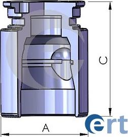 ERT 150766-C - Поршень, корпус скобы тормоза parts5.com