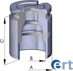 ERT 151744-C - Поршень, корпус скобы тормоза parts5.com