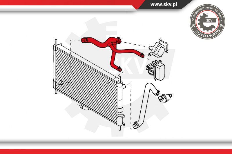 Esen SKV 24SKV338 - Шланг радиатора parts5.com