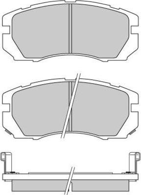 HITEC H 796 - Тормозные колодки, дисковые, комплект parts5.com