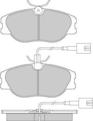 IRQ AUTOMOTIVE 901365 - Тормозные колодки, дисковые, комплект parts5.com