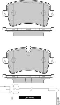 VW 4H0615231 - Тормозные колодки, дисковые, комплект parts5.com