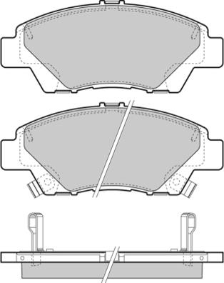 TRUPART DP41675RS - Тормозные колодки, дисковые, комплект parts5.com