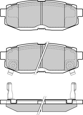 Scion SU003-10628 - Тормозные колодки, дисковые, комплект parts5.com