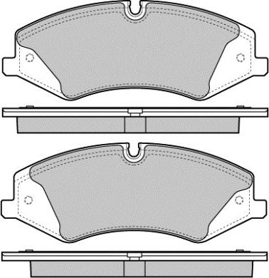 Land Rover LR161940 - Тормозные колодки, дисковые, комплект parts5.com