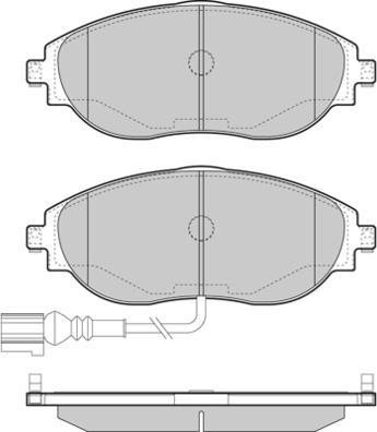 GMC 2473801 - Тормозные колодки, дисковые, комплект parts5.com