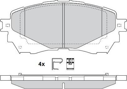 INTERBRAKE PD3735 - Тормозные колодки, дисковые, комплект parts5.com