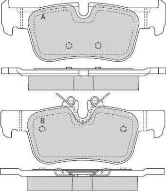 BMW (BRILLIANCE) 6 860 403 - Тормозные колодки, дисковые, комплект parts5.com