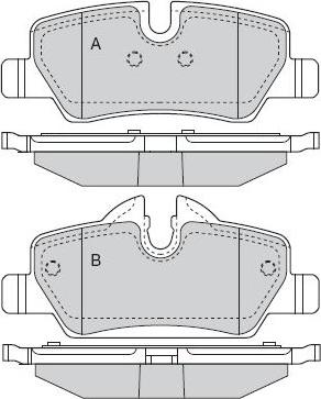 INTERBRAKE DP42029RS - Тормозные колодки, дисковые, комплект parts5.com