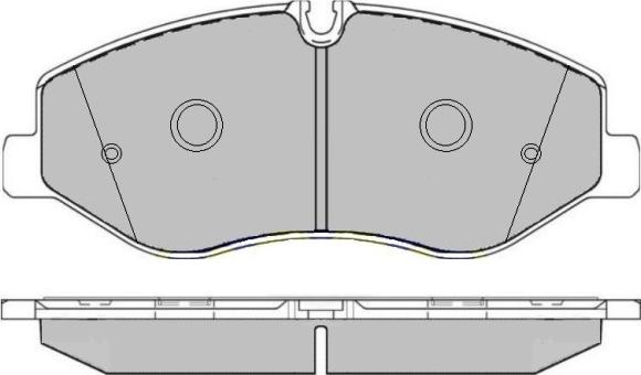 Mercedes-Benz 906 421 21 00 - Тормозные колодки, дисковые, комплект parts5.com