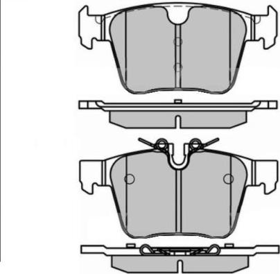 Jaguar T4N28904 - Тормозные колодки, дисковые, комплект parts5.com