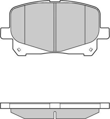 ADVICS-SEA A1N101T - Тормозные колодки, дисковые, комплект parts5.com