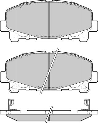 Honda 45022TL3Q51 - Тормозные колодки, дисковые, комплект parts5.com