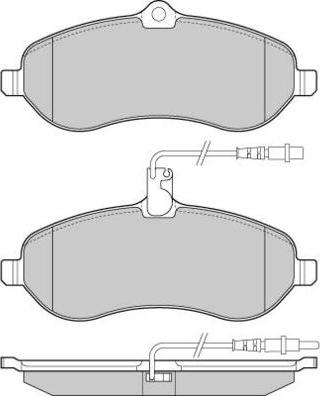 GMC 2459501 - Тормозные колодки, дисковые, комплект parts5.com